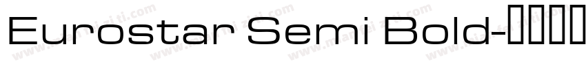 Eurostar Semi Bold字体转换